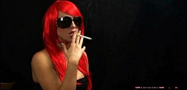  Alluring Smoking Fetish Gal Hilarious Sex